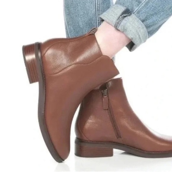 NWT! Cole Haan W26414 Sz 9 Womens River Chelsea Boot Waterproof Sequoia Leather - Picture 6 of 13